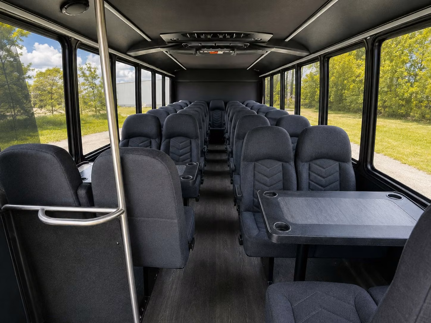 15 passenger minibus inside
