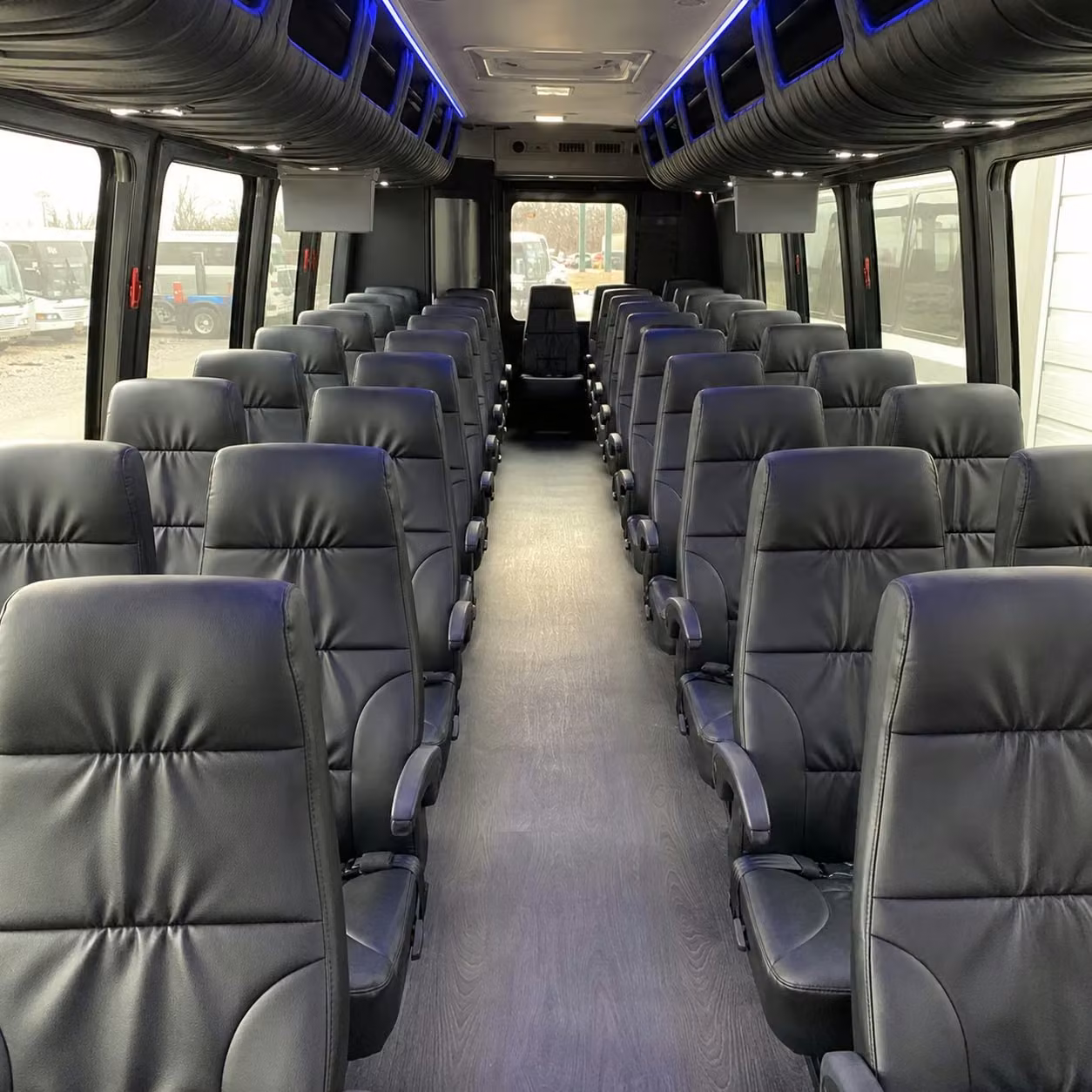 25 passenger minibus inside