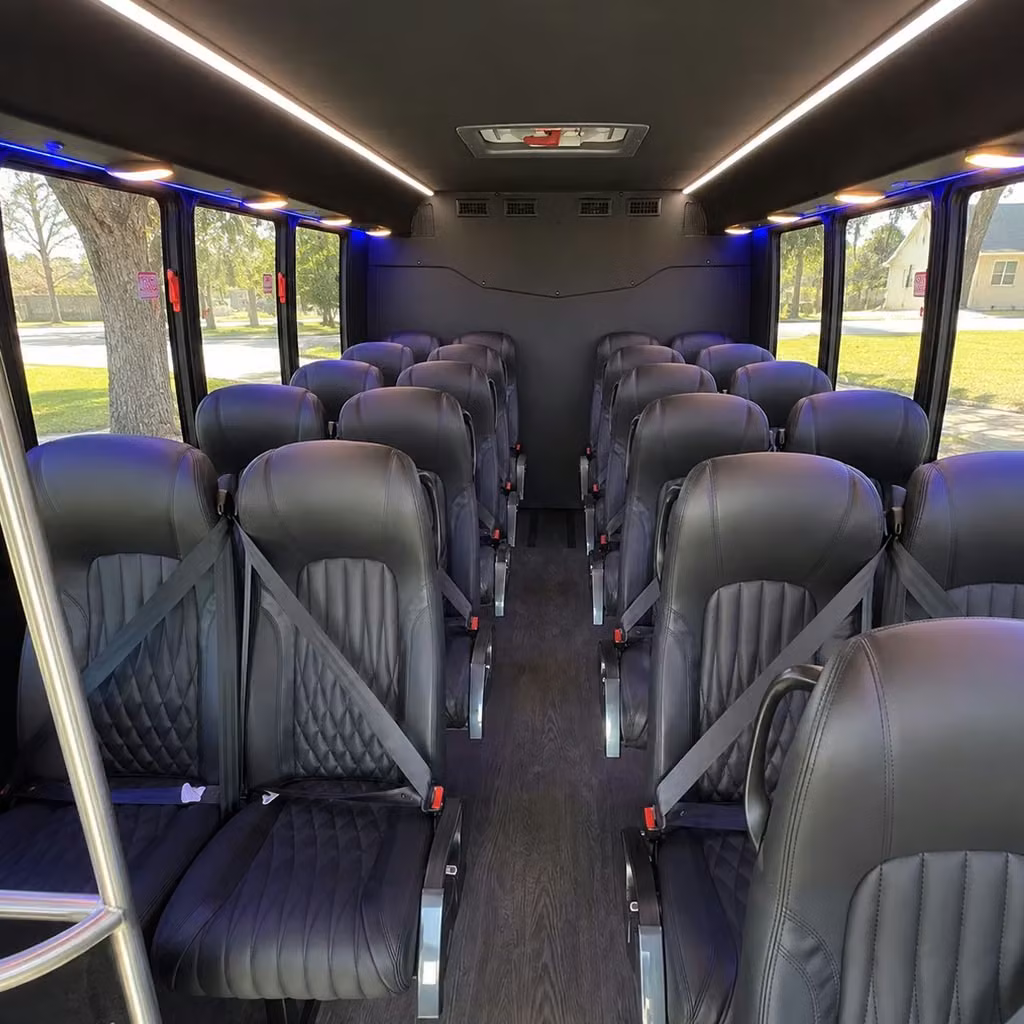 28 passenger minibus inside