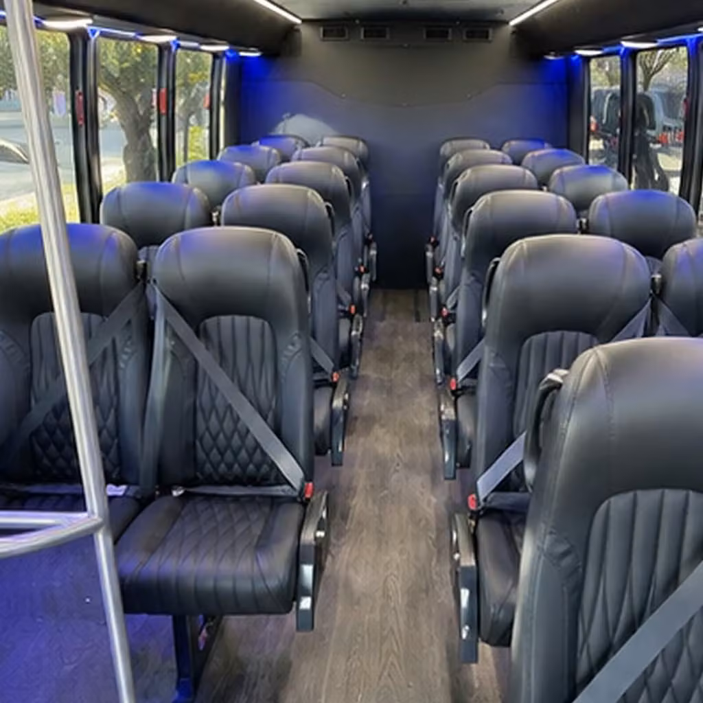 30 passenger minibus inside