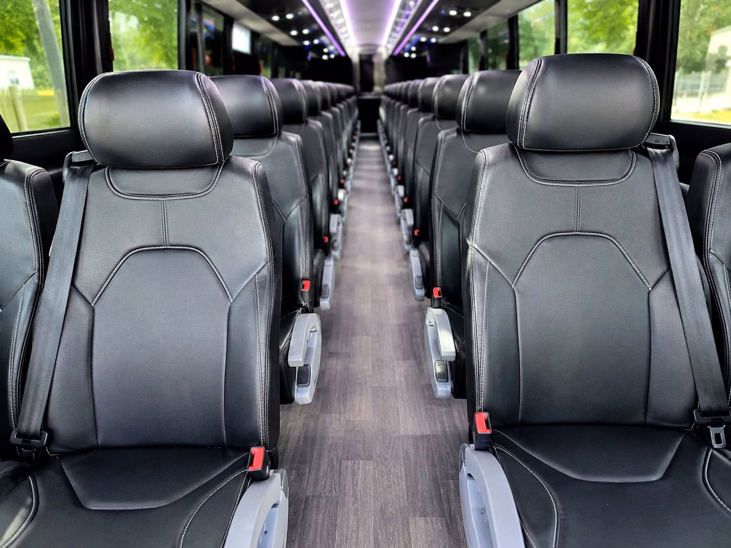 amarillo charter bus interior