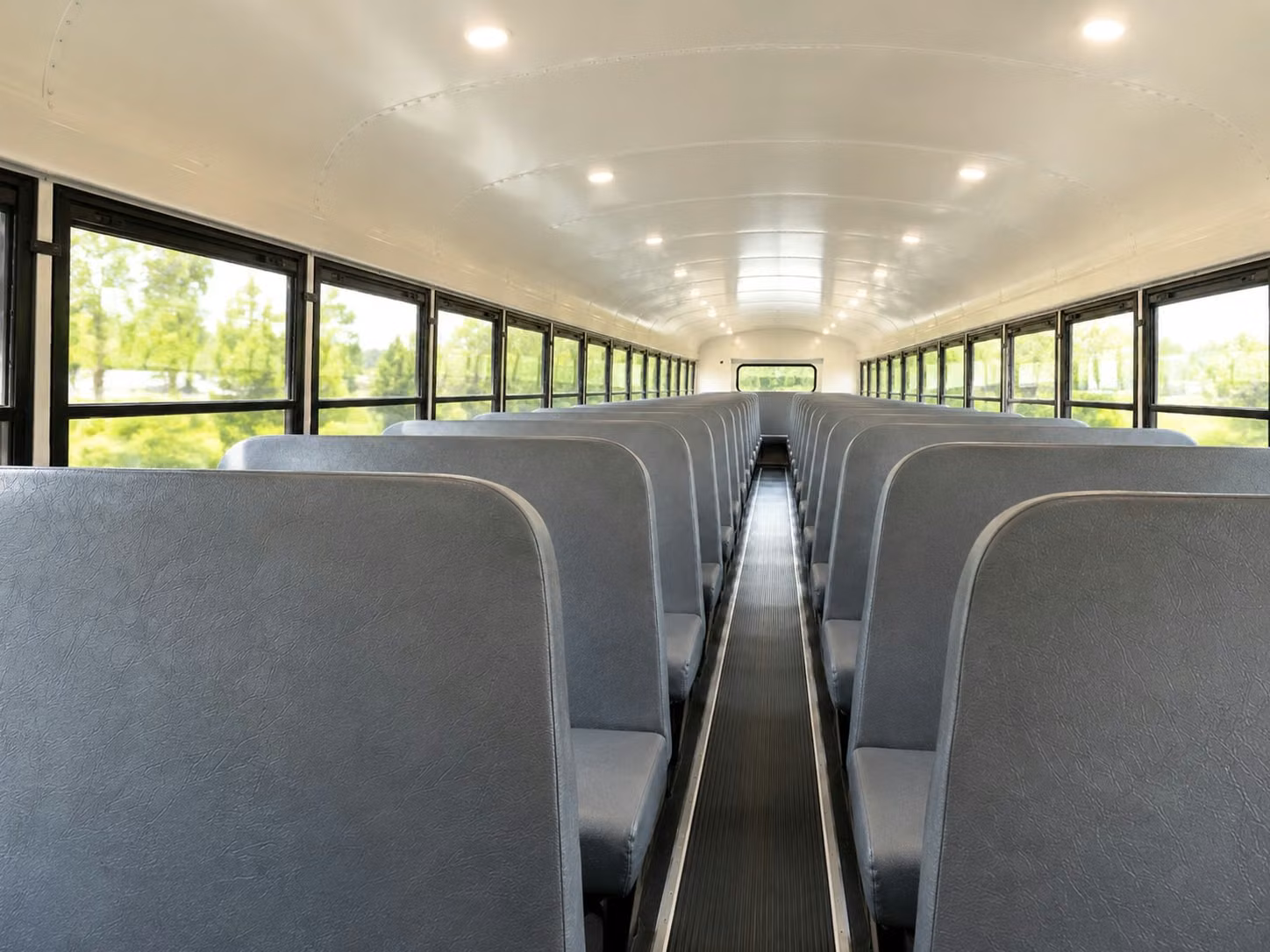 school bus inside