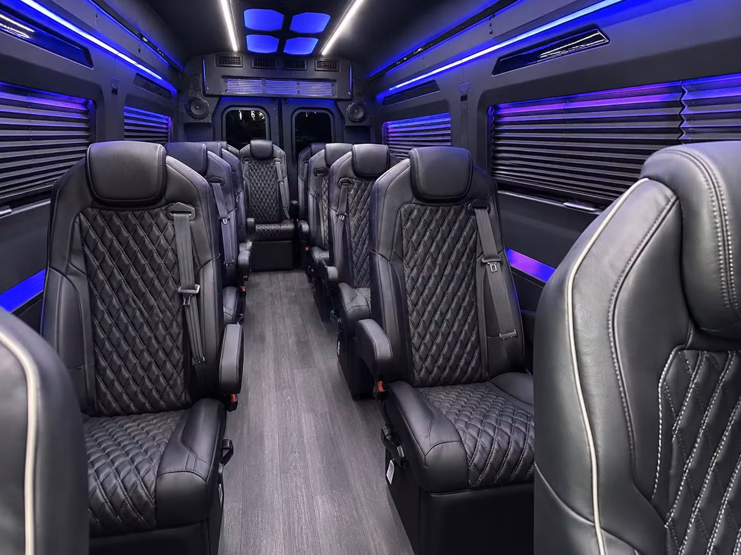 sprinter van with driver inside